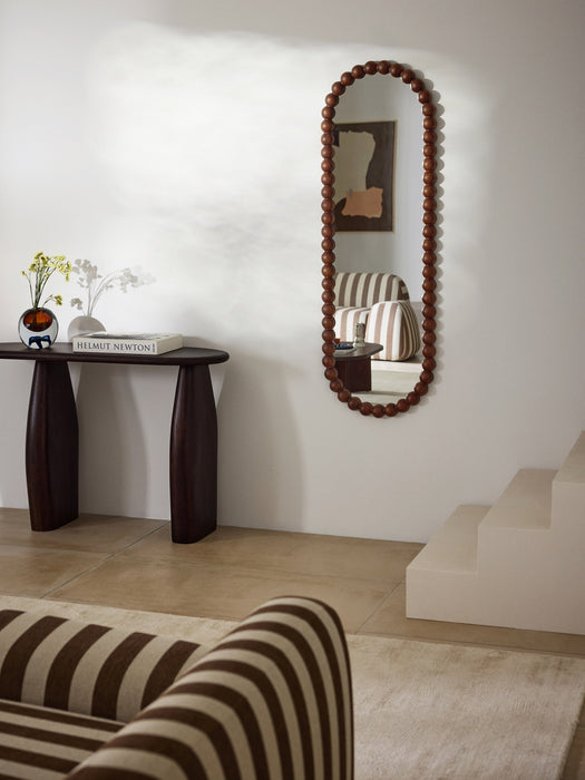 Full-Length Wall Mirror Ayu with Acacia Wood Frame