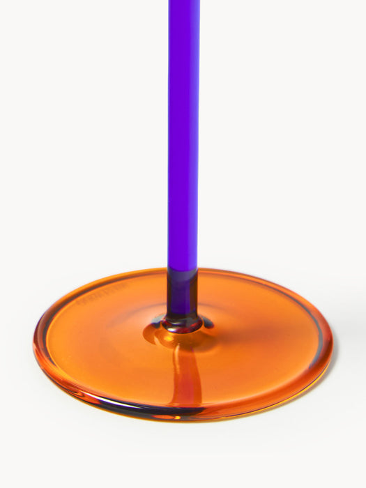 Karisa Mouth-Blown Borosilicate Champagne Coupes, Set of 4