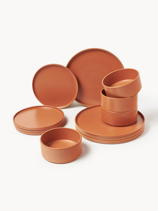 Lowri Handmade Tableware Set, 4 People, Set of 12