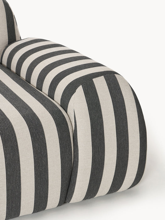 Modular Striped Sofa Wolke 3-seater