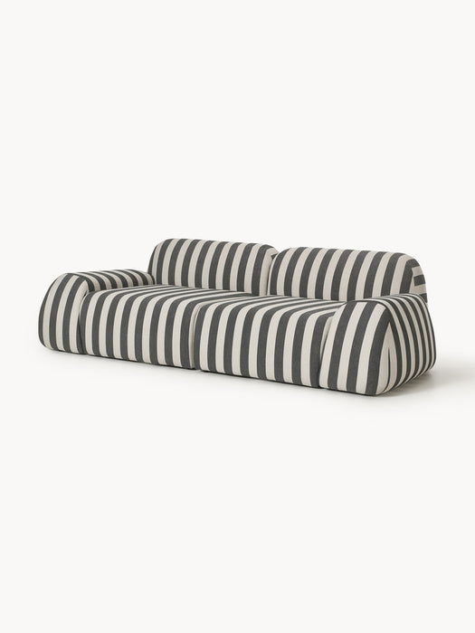 Modular Striped Sofa Wolke 3-seater