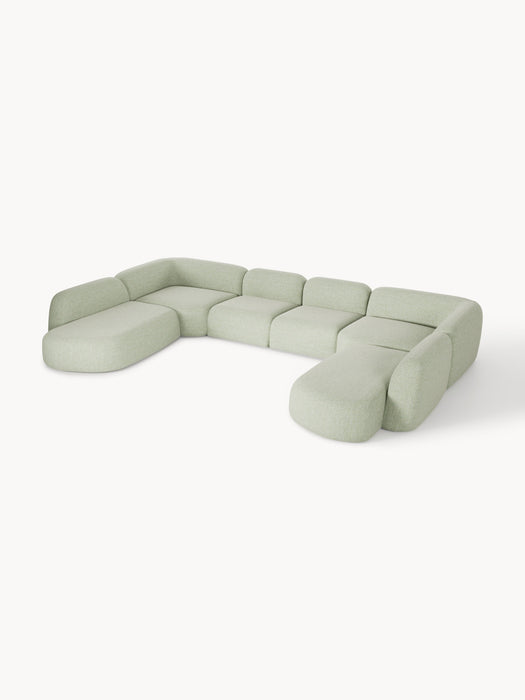 XL Modular Boucl Sofa Wolke