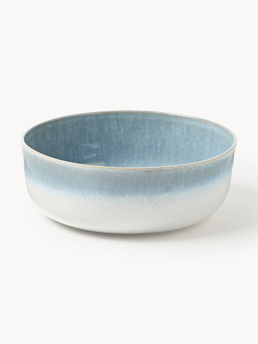 Handmade Salad Bowl Danza with Reactive Glaze