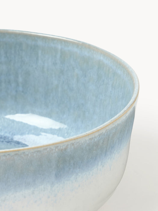 Danza Handmade Salad Bowl with Reactive Glaze
