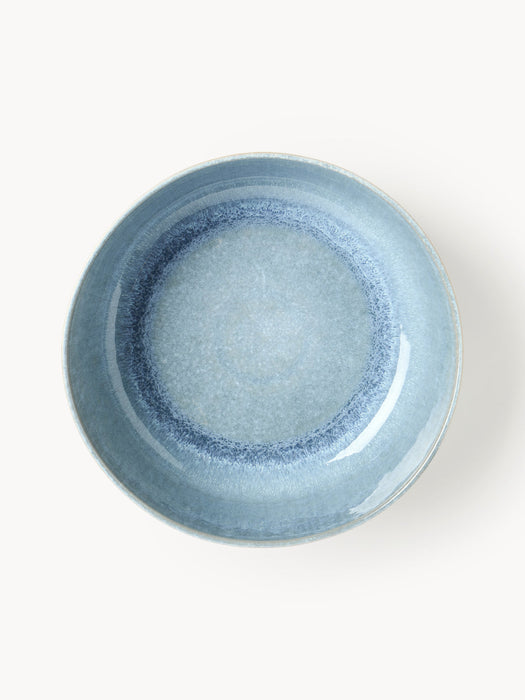 Danza Handmade Salad Bowl with Reactive Glaze