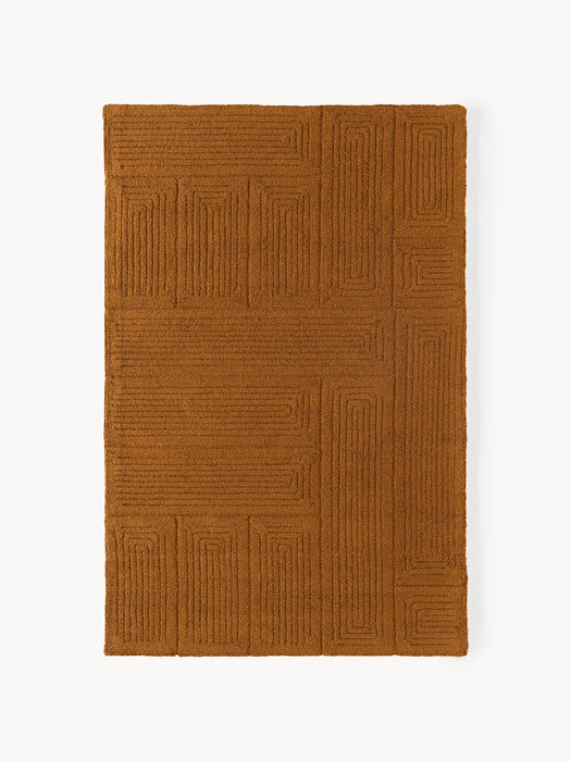 High-Low Wool Rug Alexia Hand-Tufted