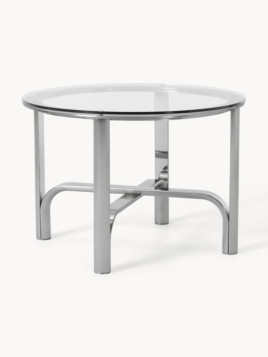 Neil Round Dining Table with Glass Top, in various sizes