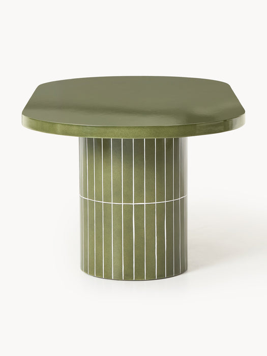 Oval Garden Table Saya 200x100 cm