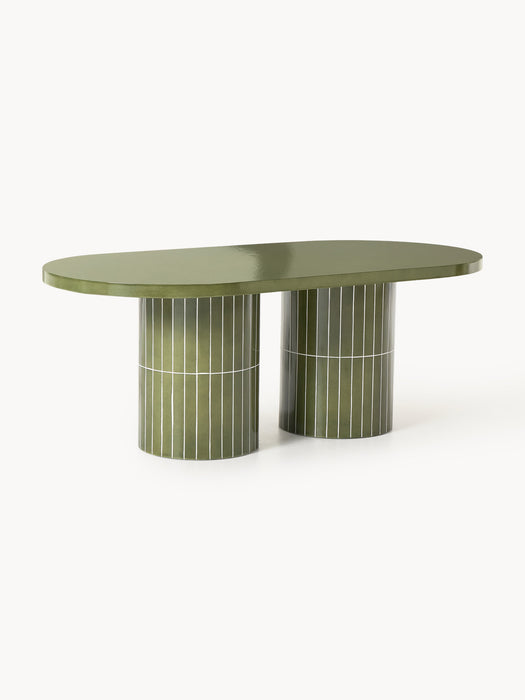 Oval Garden Table Saya 200x100 cm