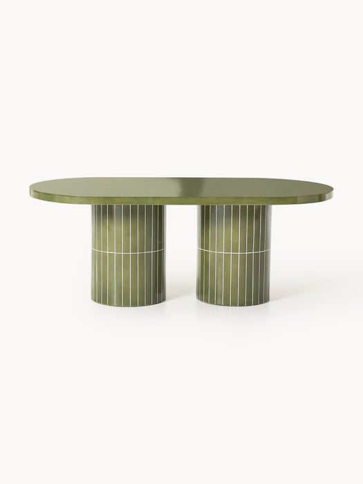 Oval Garden Table Saya 200x100 cm
