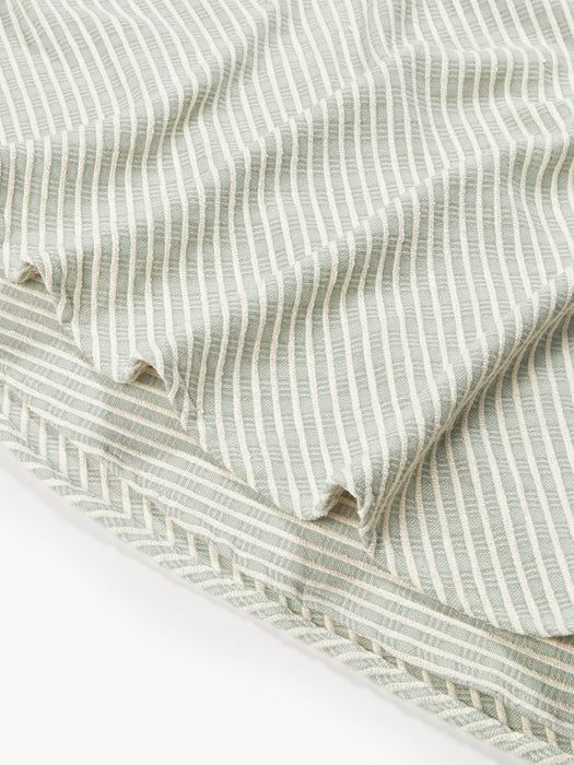 Perry Striped Round Tablecloth