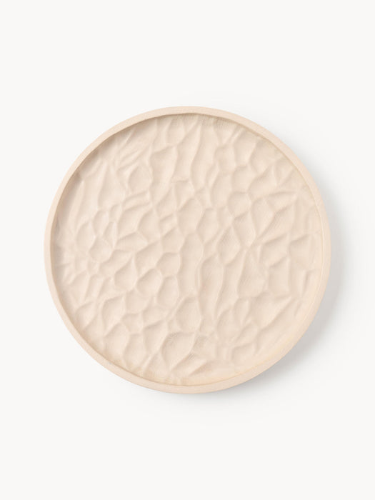 Camila Decorative Ash Wood Tray, Ø 25 cm