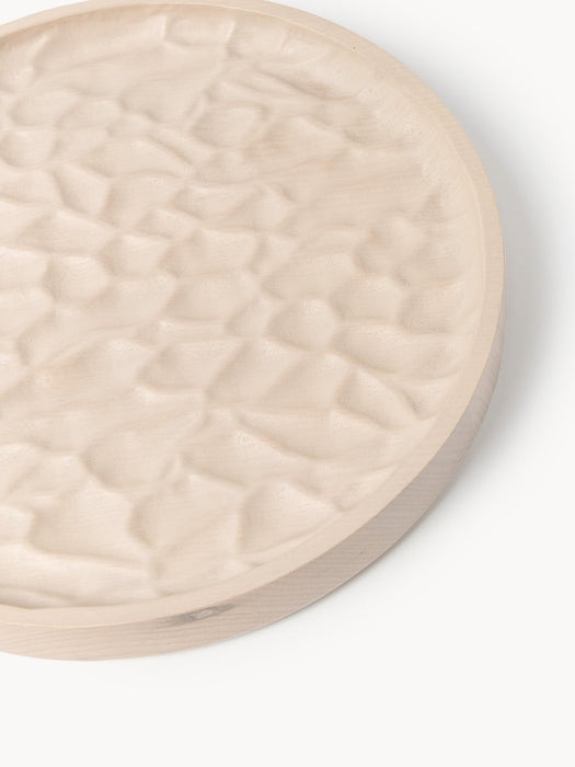 Camila Decorative Ash Wood Tray, Ø 25 cm
