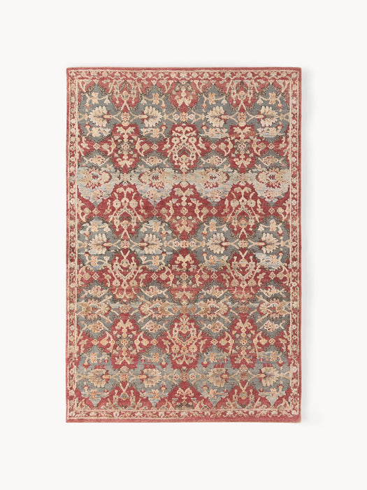 Hand-Knotted High-Pile Wool Rug Reva