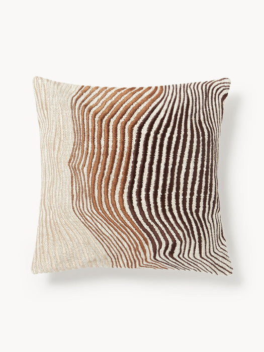 Thea Cushion Cover with Abstract Lines