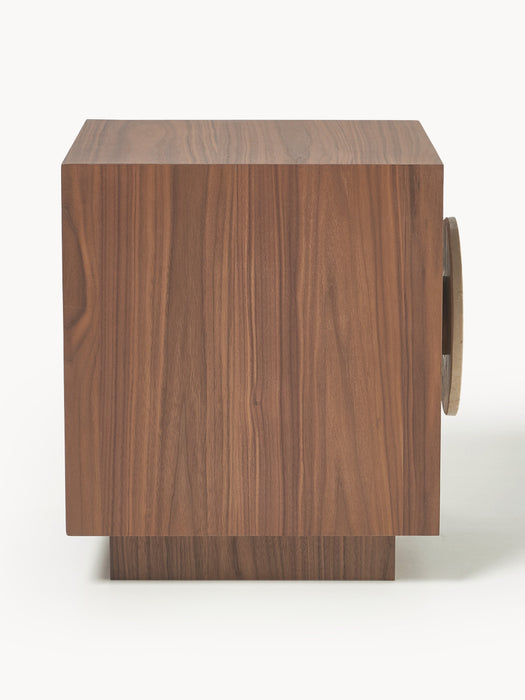 Bedside Table Holden with Travertine Handle