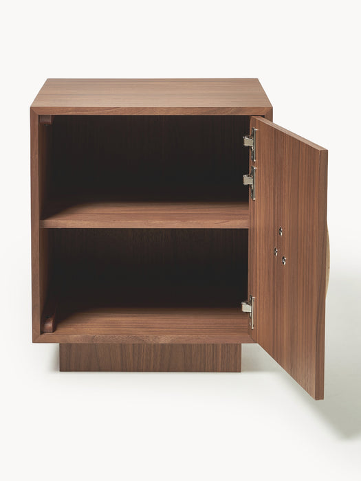 Bedside Table Holden with Travertine Handle