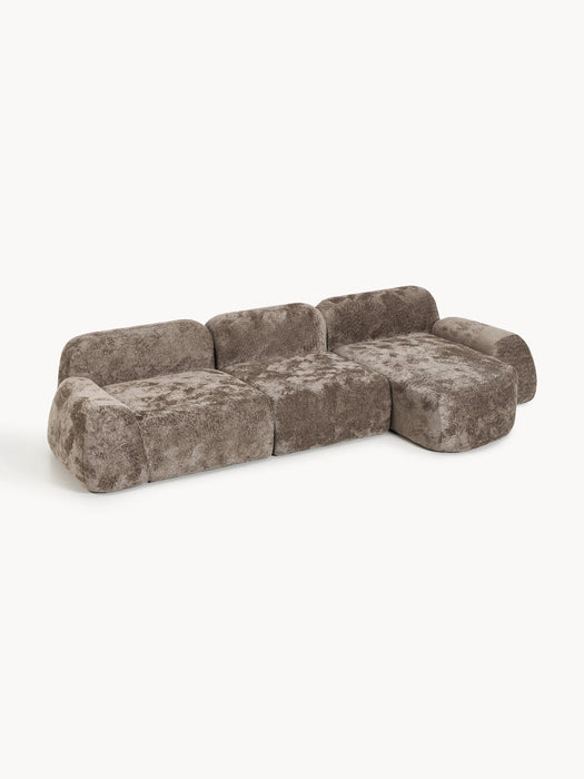 Wolke Modular Teddy Bouclé Corner Sofa (4-seater)