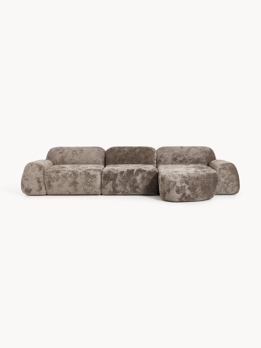 Wolke Modular Teddy Bouclé Corner Sofa (4-seater)