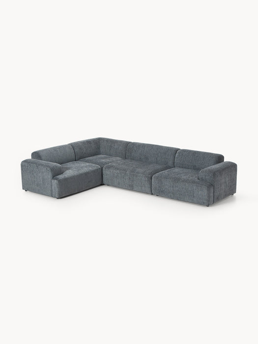 Large Corner Sofa Melva 4-seater