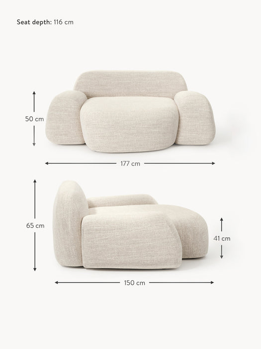 XL Boucl Lounge Chair Wolke