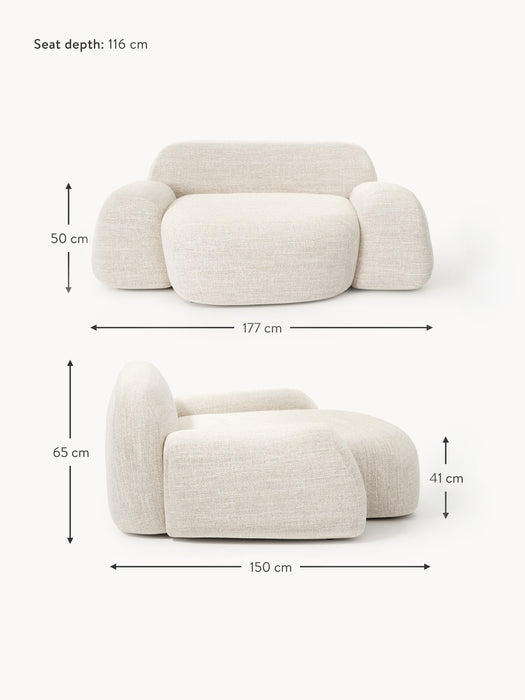 XL Boucl Lounge Chair Wolke