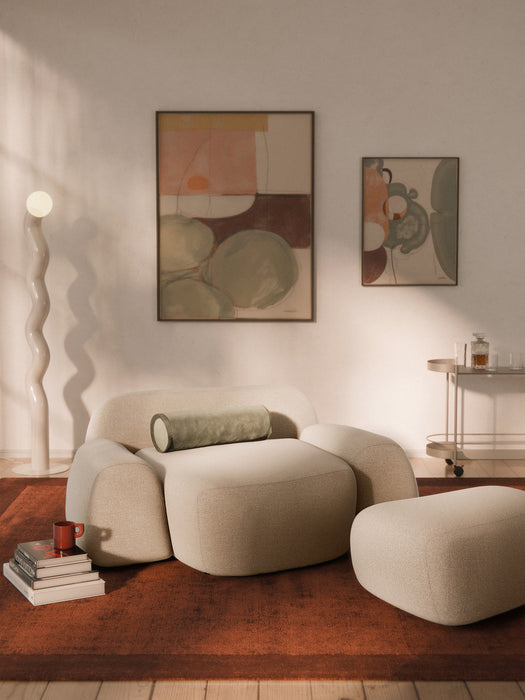 Wolke XL BouclÃ© Lounge Chair
