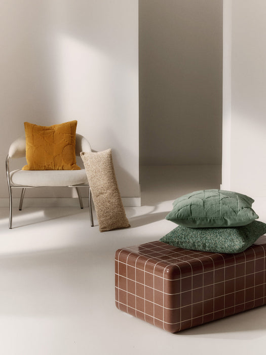 Hanka Chenille Cushion Cover with Pixel Pattern