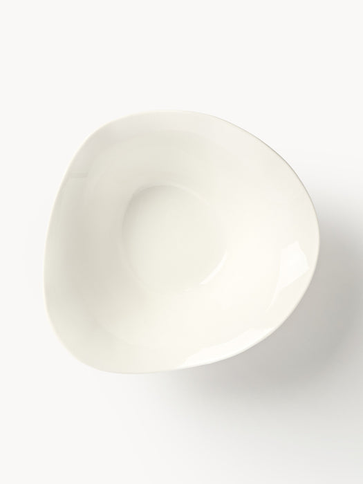 Organic-Shaped Porcelain Salad Bowl Joana