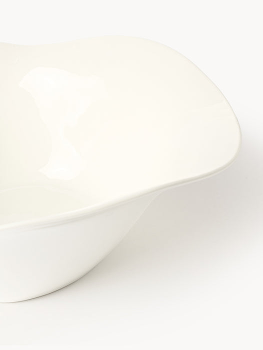 Organic-Shaped Porcelain Salad Bowl Joana
