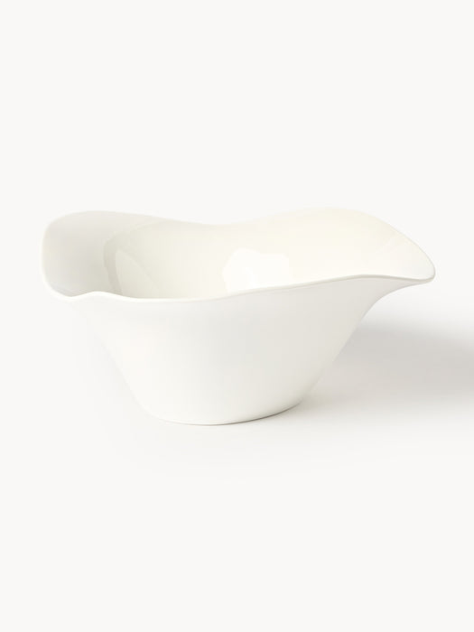 Organic-Shaped Porcelain Salad Bowl Joana