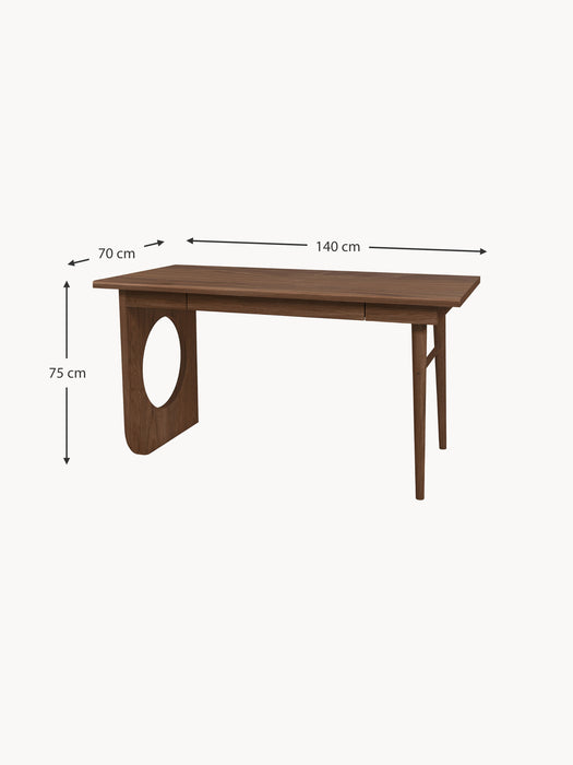 Wooden Desk Bau with Drawer