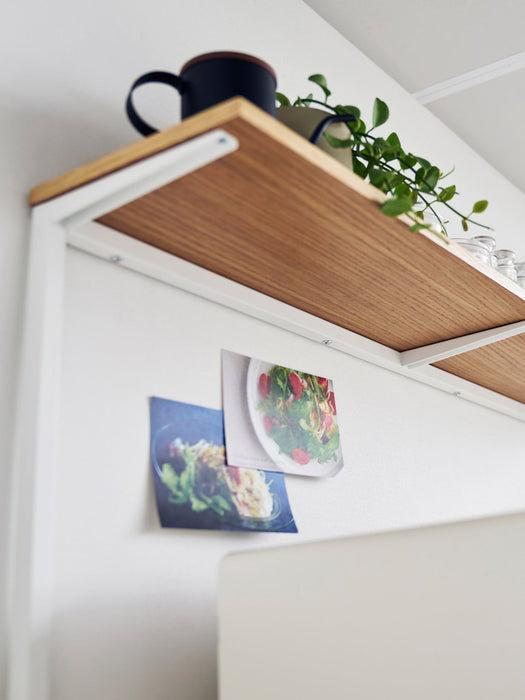 Oak Wood Kitchen Shelf Tower