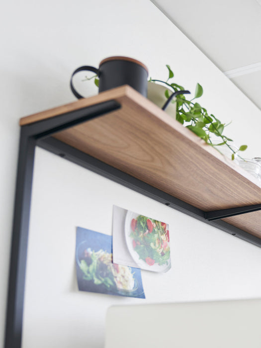 Walnut Wood Kitchen Shelf Tower