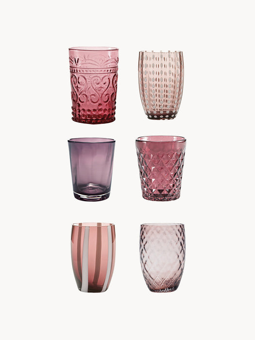 Melting Pot Handcrafted Tumblers, Set of 6