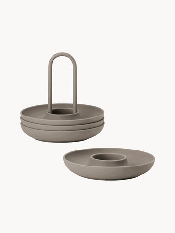 Singles Egg Cups with Carrying Handle, Set of 4