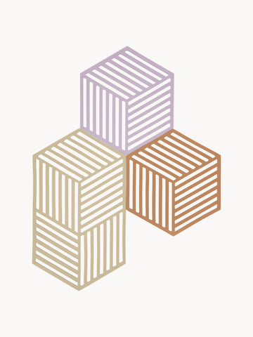 Hexagon Silicone Coasters, Set of 3