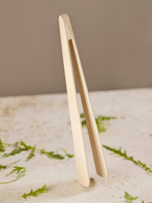 Beech Wood Food Tongs Singles