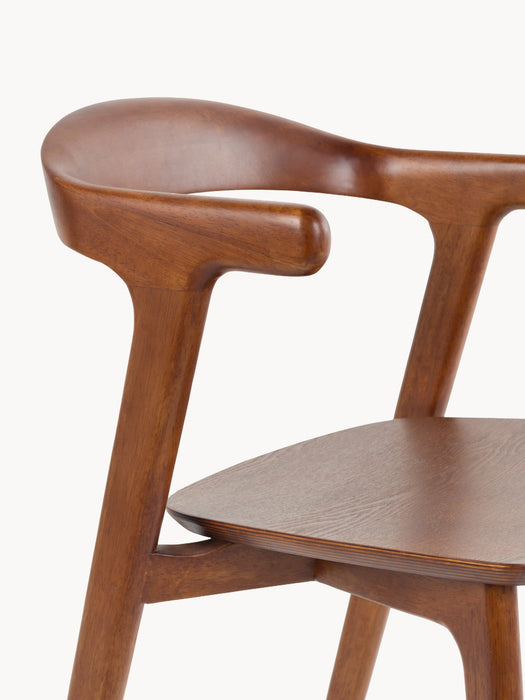 Wooden Dining Chairs Northwood with Armrests, Set of 2