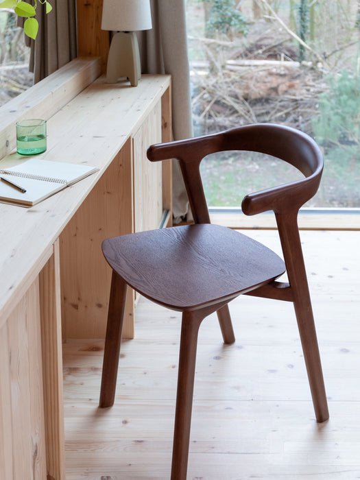 Wooden Dining Chairs Northwood with Armrests, Set of 2