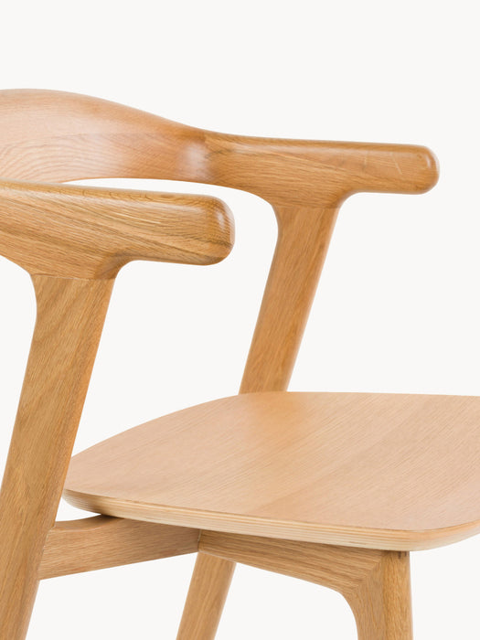 Wooden Dining Chairs Northwood with Armrests, Set of 2