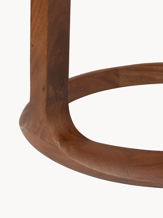 Travertine Side Table Doppio