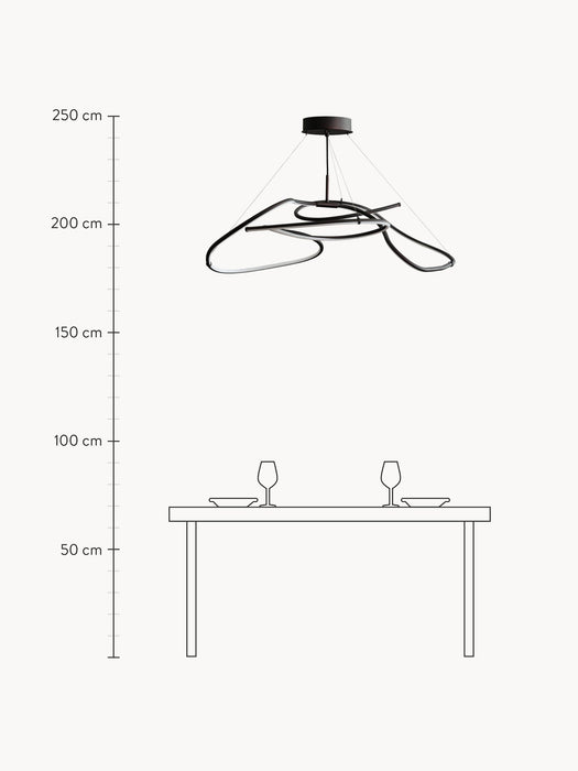 Large LED Chandelier Ghost