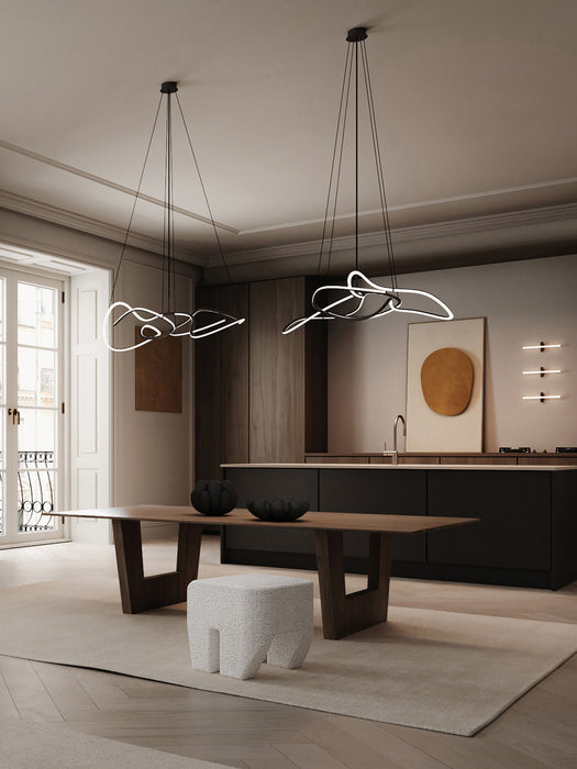 Large LED Chandelier Ghost