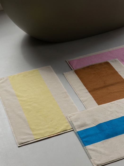 Reversible Cotton Bath Rug Combed