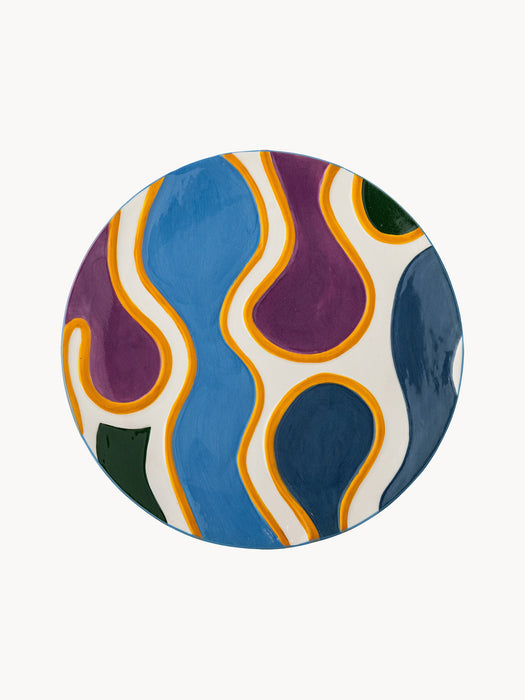 Hand-Painted Dessert Plates Salacia Set of 4