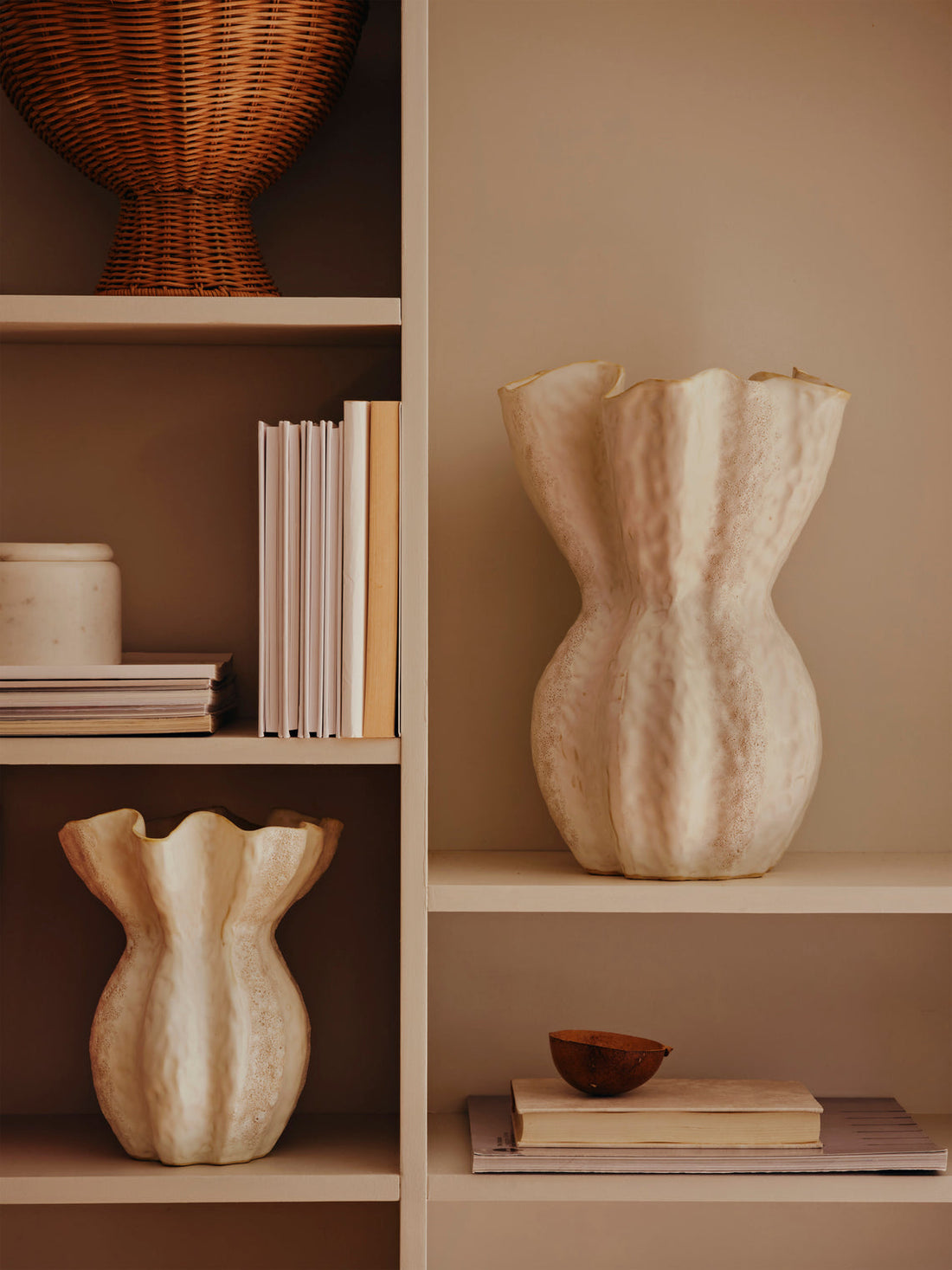 Ceramic Vase Cori, H 36 cm