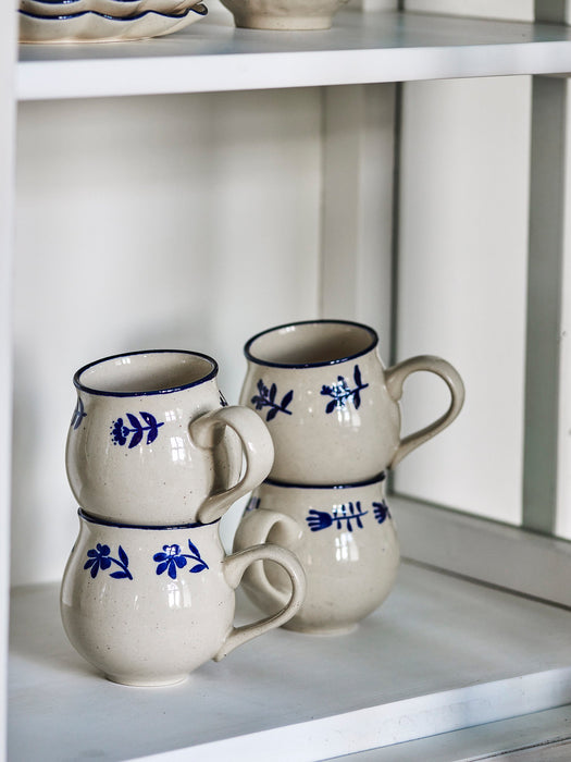Hand-Painted Mugs Eimy Set of 4