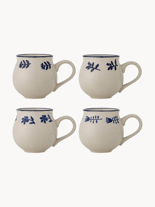 Hand-Painted Mugs Eimy Set of 4