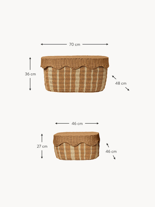 Kids Storage Baskets Rivan Set of 2